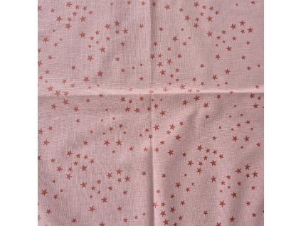 Ubrus - Růžové hvězdy na růžové