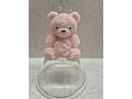 Medvídek s růží