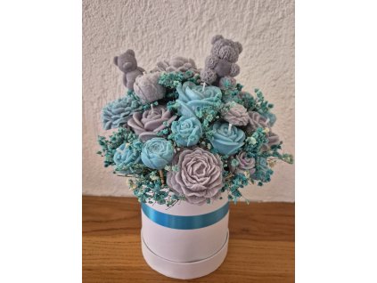 Flower box ze svíček