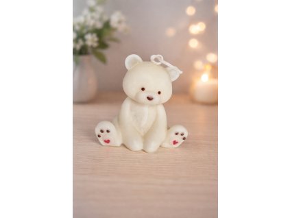 Sójová svíčka - Medvídek Valentýn