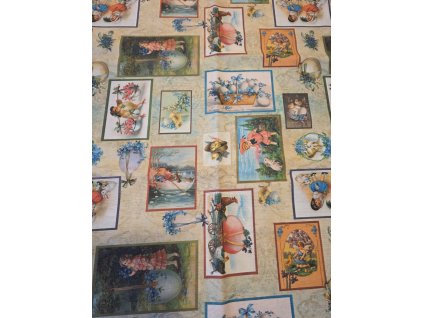 Velikonoční ubrus - Pohlednice