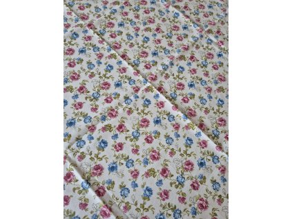 Ubrus - Modré a růžové růže