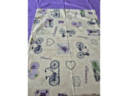 Ubrus levandule s okrajem