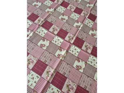 Ubrus patchwork růže