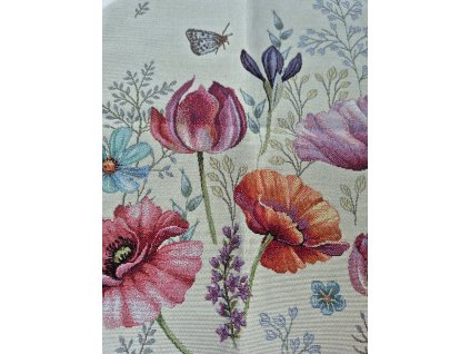 Ubrus - Tulipán a motýl