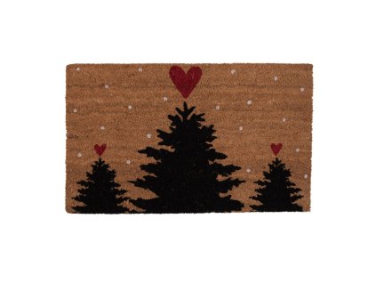 mc250 door mat 75x45 cm brown pvs coconut fiber christmas trees coconut mat