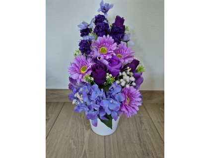 Květinová vazba - Fialová