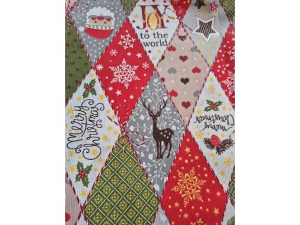 Ubrus - Barevné vánoce