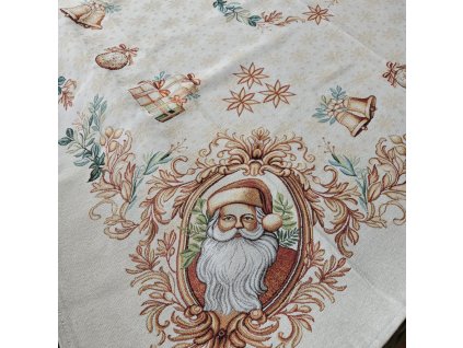 Ubrus vánoční - Zlatý Santa