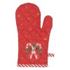 hlc44k kids oven mitt 12x21 cm white red cotton nutcrackers oven glove (1)