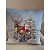 Polštářek vánoční - Santa nakládá dárky