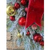 Věnec vánoční - Červená mašle