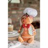 65583 christmas decoration gingerbread man 19x14x35 cm brown fabric (2)