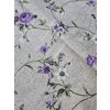 Ubrus - Fialové kvítky krajka