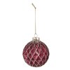 6gl4130 christmas bauble set of 2 o 8 cm red glass christmas decoration (1)