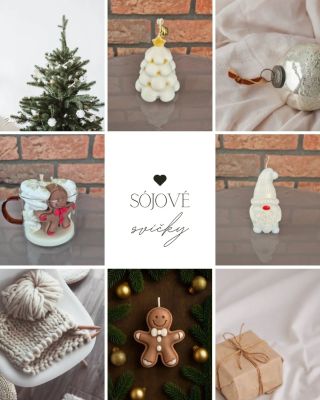📢Sójové svíčky jsou skladem! Roztomilé mini verze ideální jako vánoční dárečky pro paní učitelky a verze ve skle pro...