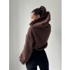 Mikina Hottie Oversize Choco, Grey, Black