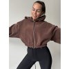 Mikina Hottie Oversize Choco, Grey, Black
