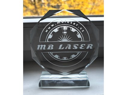 Křišťálová plaketa na ocenění