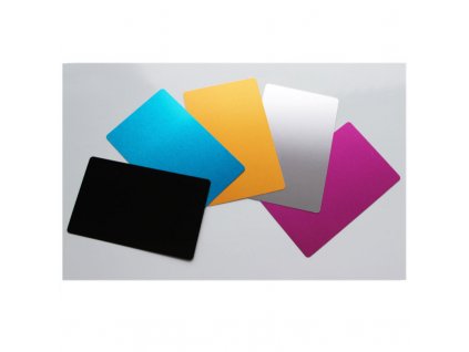 wp upload Uxcell 50 ks prázdne kovové vizitku 0 2 mm hrúbka 72857