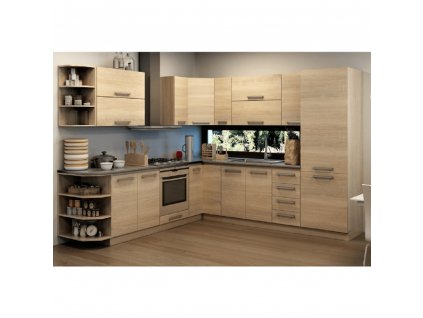 Horná skrinka roh 1DV, dub sonoma, NOVA PLUS NOPL-013-OH