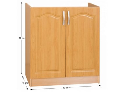 Drezová skrinka, jelša, LORA MDF NEW KLASIK S80ZL