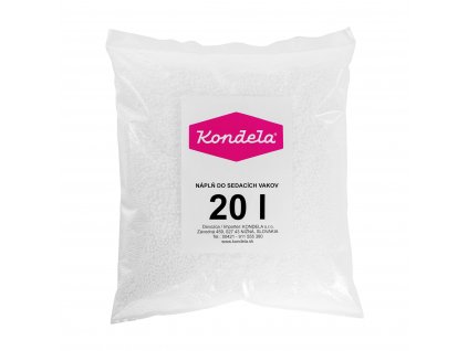 Náplň do sedacích vakov, EPS polystyrénové guľôčky, balenie 20 l