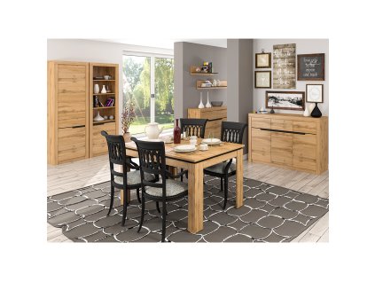 Vešiaková skriňa s policou, dub wotan, TORONTA F