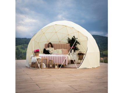 Posteľ, ružová/gold chróm zlatý, 140x200, KAISA