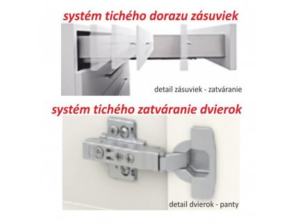 Kuchynská zostava, biela/dub sonoma, LINE NEW