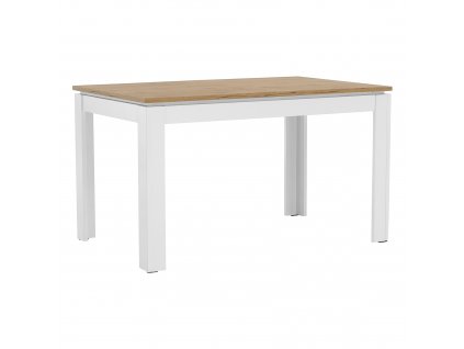 Rozkladací stôl, biela dub wotan 135 184x86 cm, VILGO