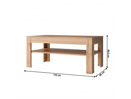 Konferenčný stolík 110, dub wotan, MORATIZ