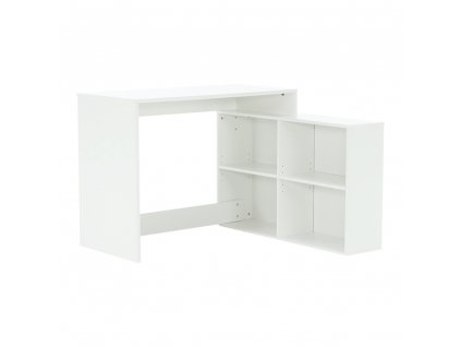 PC stôl, biela, univerzálny, KORNER 2 NEW