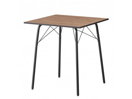 Jedálenský stôl, dub artisan/čierna, 70x70x75 cm, NALAK TYP 1