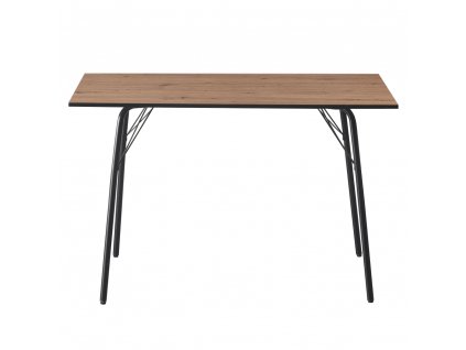 Jedálenský stôl, dub artisan/čierna, 120x75x75 cm, NALAK TYP 2