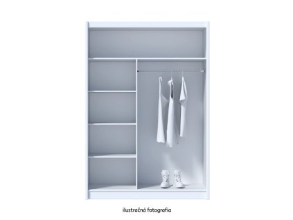 Skriňa s posuvnými dverami, dub sonoma, 150x215, MADRYT