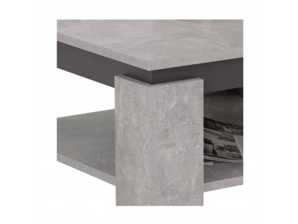 Konferenčný stolík, betón/grafit, LEJSY