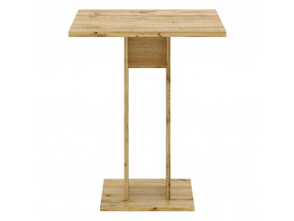 Jedálenský stôl, dub wotan, 67,5x67,5 cm, EVERET