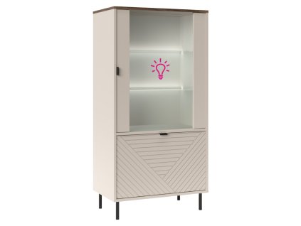 eyco vitrina nizka 1d1w prava led