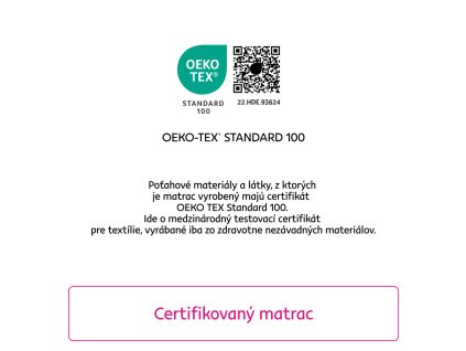 CERTIFIKAT matrac SK