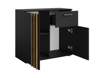 tolis komoda 2d 1z cierna typ 4 02 u