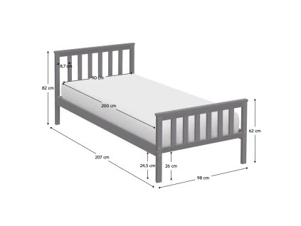 anatra postel dod 90 biela koty 2