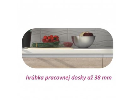 Dolná skrinka D 80 ZL, dub sonoma/biela, LINE