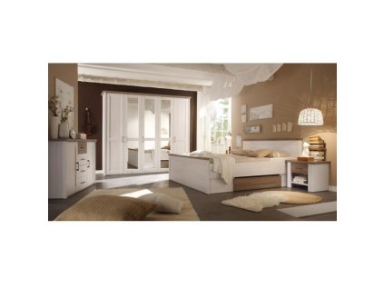 Skriňa, pínia biela/dub sonoma truflový, LUMERA