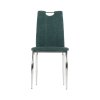Jedálenská stolička, azúrová látka/chróm, OLIVA NEW