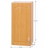 Horná skrinka, jelša, ľavá, LORA MDF NEW KLASIK W40/735