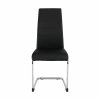 Jedálenská stolička, čierna/chróm, VATENA