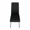 Jedálenská stolička, čierna/chróm, VATENA