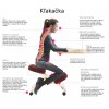 Ergonomická kľakačka, krémová/buk, GROCO