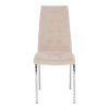 Jedálenská stolička, béžová Dulux Velvet látka/chróm, GERDA NEW